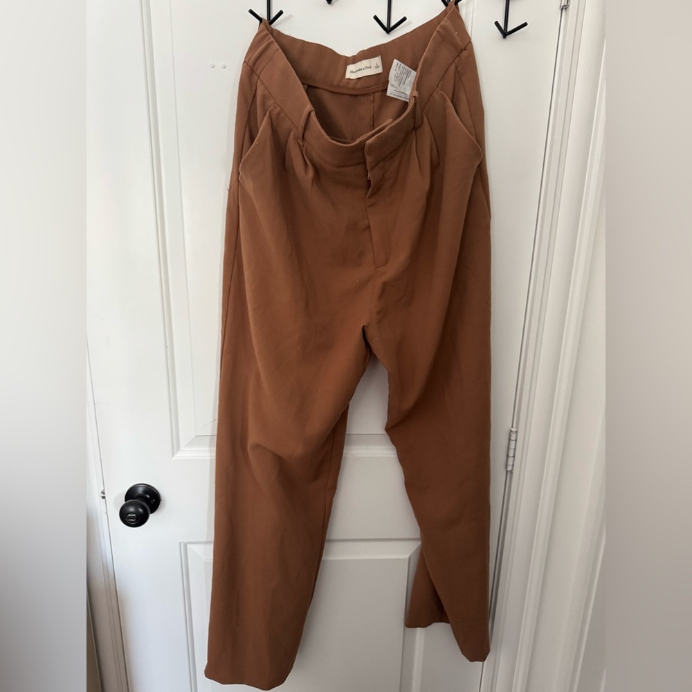 Curve Love A&F Sloane Tailored Wide Leg Pant